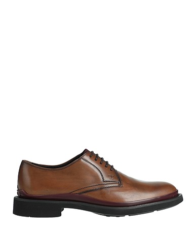 TOD'S レースアップシューズ ブラウン 革