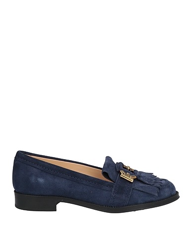 TOD'S Loafers Navy blue Soft Leather