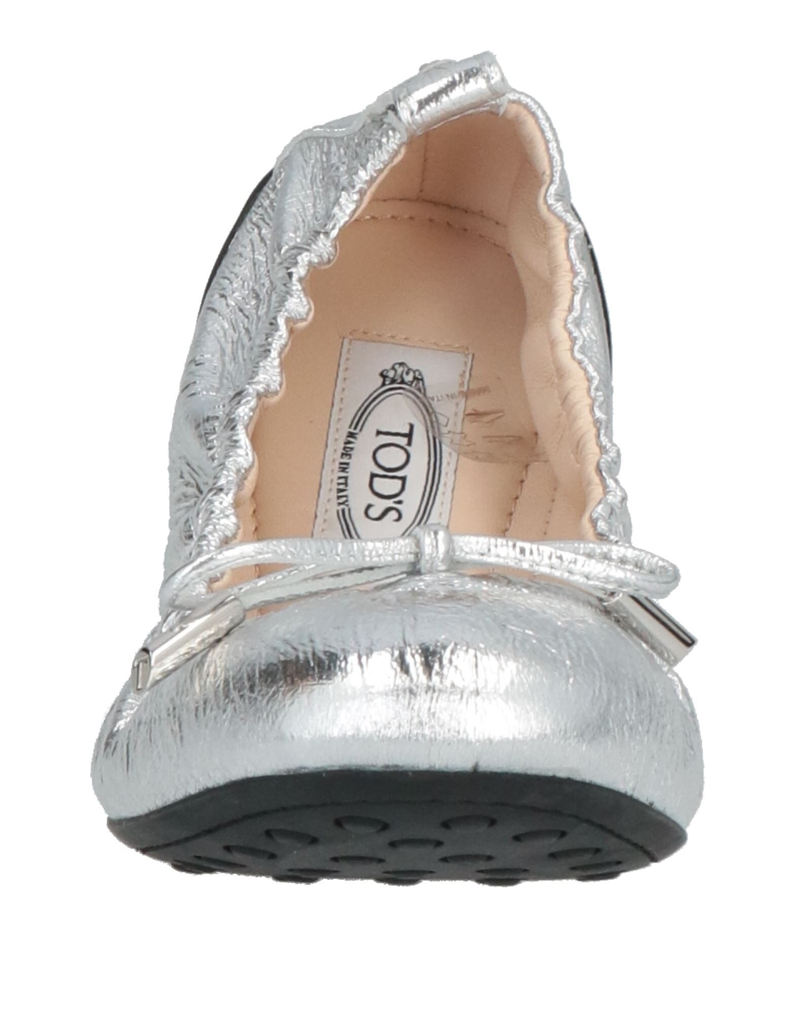 TOD'S シューズ | バレリーナ シルバー レディース | YOOX