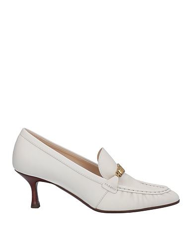 TOD'S Loafers White Soft Leather
