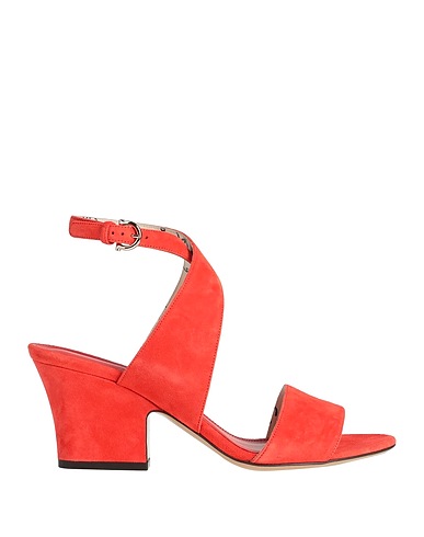 FERRAGAMO Sandals Orange Calfskin