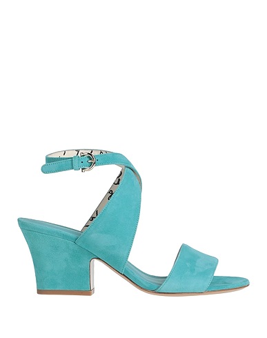 FERRAGAMO Sandals Turquoise Calfskin