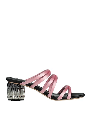 FERRAGAMO Sandals Pink Textile fibers
