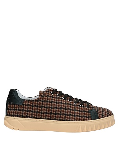 FERRAGAMO Sneakers Marrone Fibre tessili