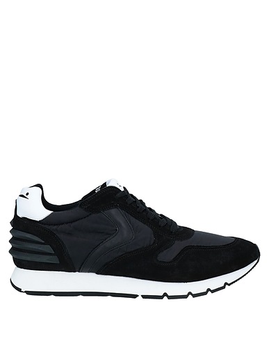 VOILE BLANCHE Sneakers Negro Piel de ternera, Fibras textiles