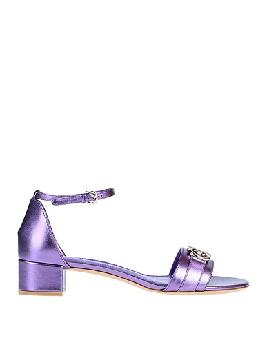 FERRAGAMO Sandali Viola Pelle di vitello