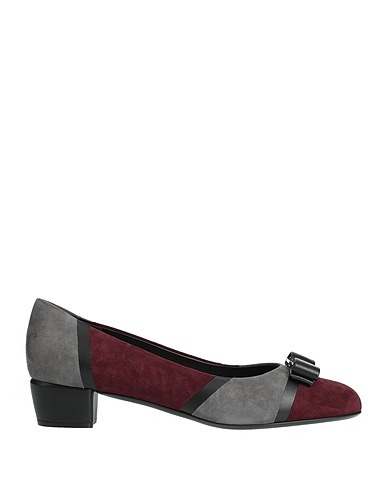 FERRAGAMO Pump Burgundy Calfskin
