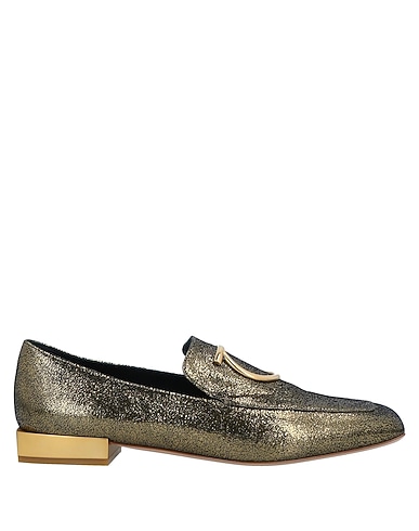 FERRAGAMO Loafers Gold Lambskin