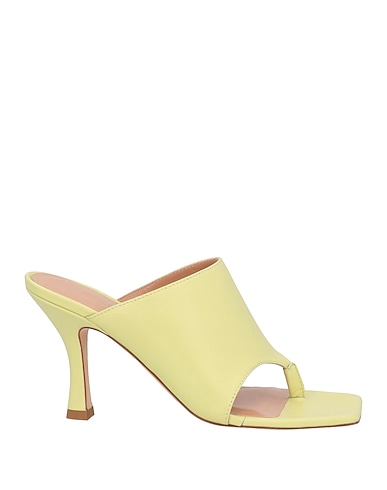ERIKA CAVALLINI Flip flops Lime green Leather