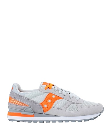 SAUCONY Sneakers SHADOW ORIGINAL Light grey Soft Leather, Textile fibres