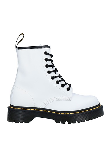 DR. MARTENS Ankle boot White Soft Leather