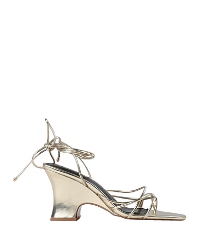 TOPSHOP Flip flops Gold 100% Polyurethane