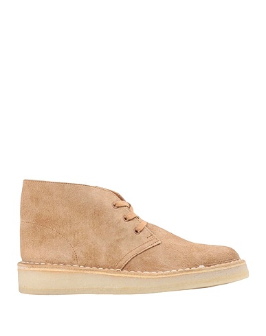 CLARKS ORIGINALS Ankle boot DESERT COAL Beige Soft Leather