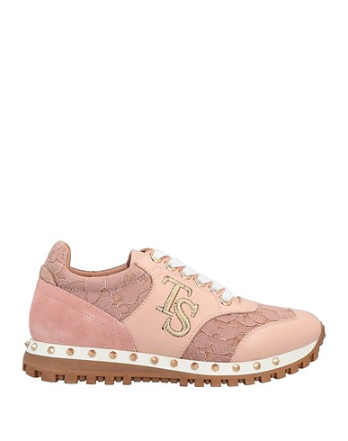 TWINSET Sneakers Blush Leather, Textile fibres