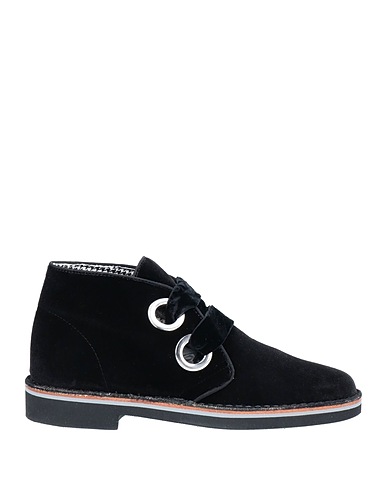POLLINI Ankle boot Black Textile fibers