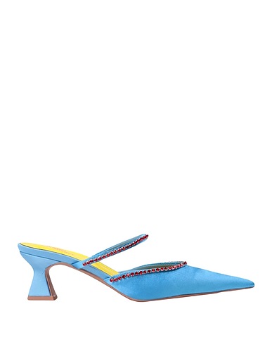 THE GOAL DIGGER Mule e zoccoli Celeste Fibre tessili