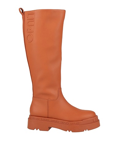 LIU •JO Boots Tan Textile fibers