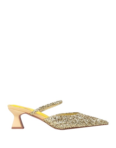 THE GOAL DIGGER Mule e zoccoli Oro Fibre tessili