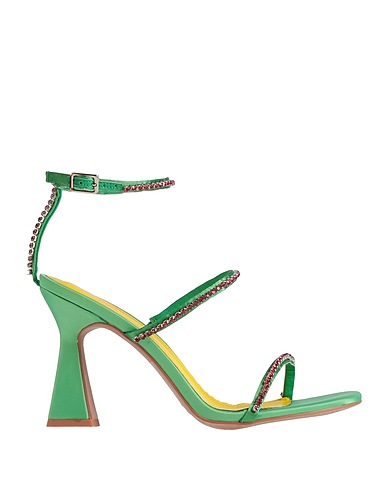THE GOAL DIGGER Sandali Verde Fibre tessili