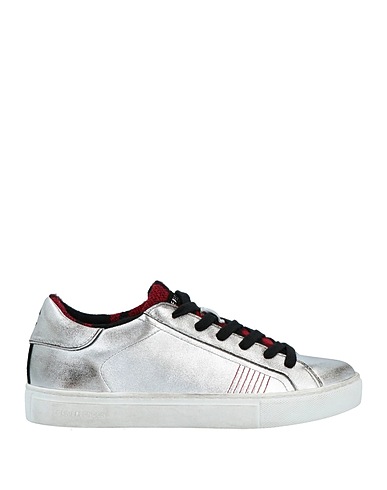 CRIME London Sneakers Silver Soft Leather
