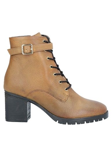 PAOLA FERRI Ankle boot Military green Leather