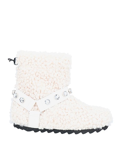 OVYÉ Stiefelette Elfenbein Gewebefasern