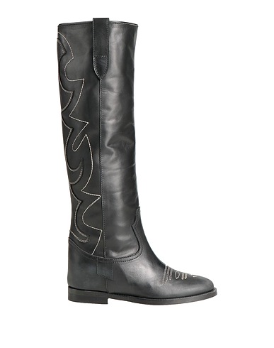 VIA ROMA 15 Boots Black Soft Leather