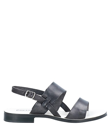 STUDIO POLLINI Sandals Black Cowhide