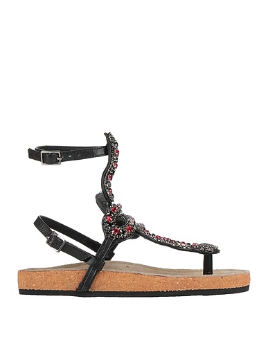 STRATEGIA Flip flops Black Leather