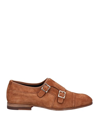 SANTONI Mocassins Marron Cuir