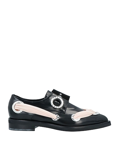 COLIAC MARTINA GRASSELLI Mocassins Noir Cuir, Fibres textiles