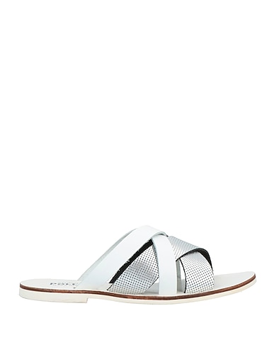 STUDIO POLLINI Sandals Silver Soft Leather