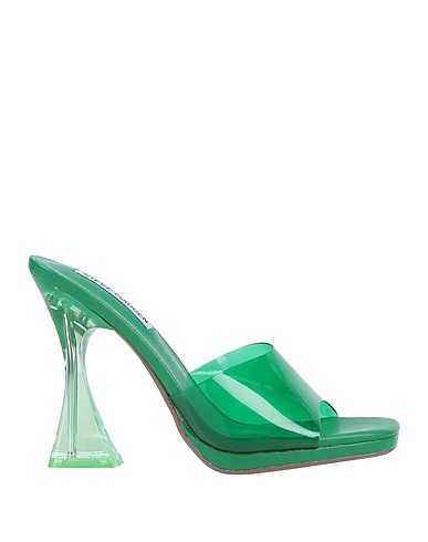 STEVE MADDEN Sandals Green Thermoplastic polyurethane
