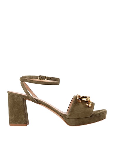 BIANCA DI Sandalen Militärgrün Ziegenleder