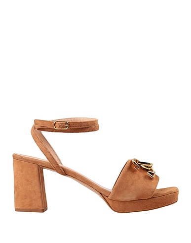 BIANCA DI Sandals Camel Goat skin