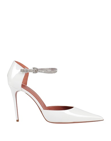 AMINA MUADDI Pump White Soft Leather