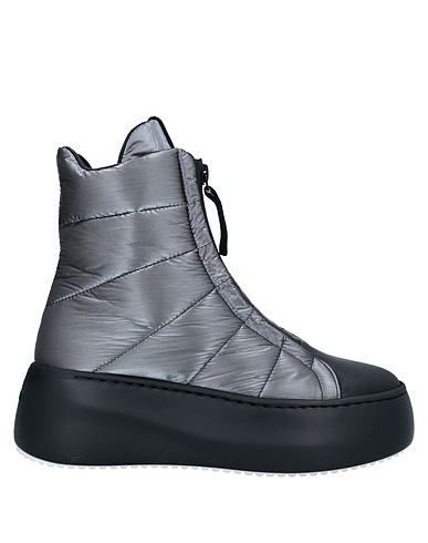 VIC MATIĒ Ankle boot Grey Soft Leather, Textile fibers