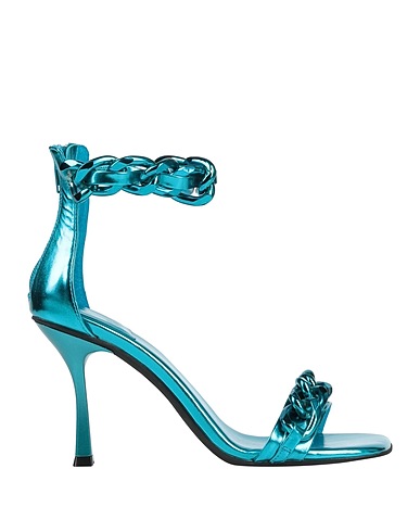 JEFFREY CAMPBELL Sandals Deep teal Textile fibres