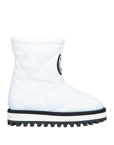 DOLCE&GABBANA Ankle boot White Textile fibers