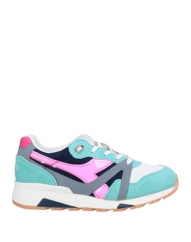 DIADORA HERITAGE Sneakers Turquoise Soft Leather, Textile fibres