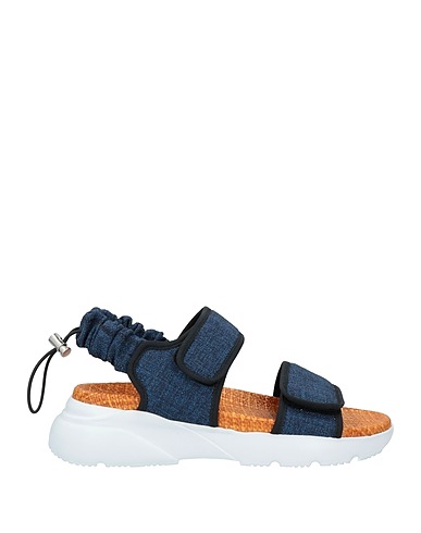 HOGAN Sandals Blue Textile fibres