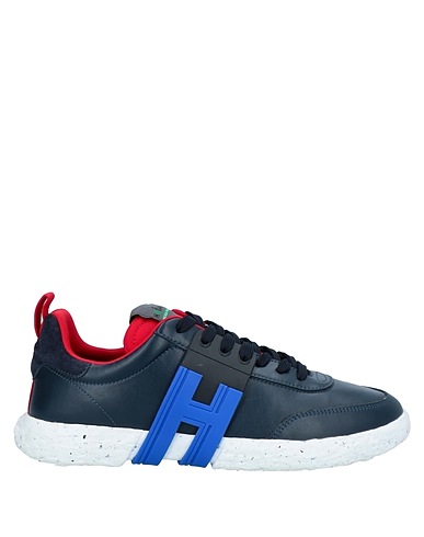 HOGAN Sneakers Midnight blue Soft Leather, Textile fibres