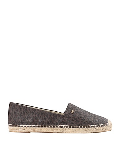 MICHAEL MICHAEL KORS Espadrilles KENDRICK SLIP ON Dark brown 61% PVC - Polyvinyl chloride, 17% Polyester, 14% Cotton, 8% Polyurethane