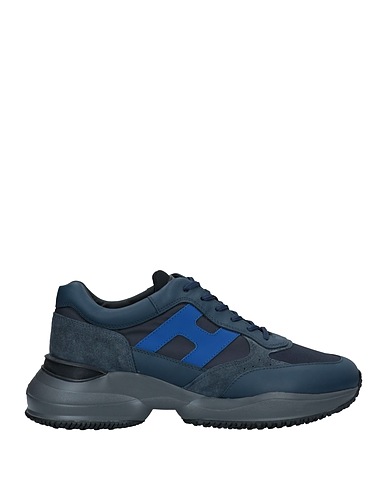 HOGAN Sneakers Bleu nuit Cuir, Cuir régénéré, Fibres textiles