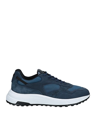 HOGAN Sneakers Blu notte Pelle, Fibre tessili