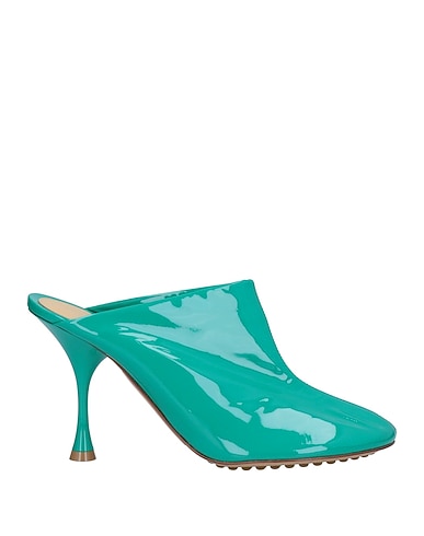 BOTTEGA VENETA Mule e zoccoli Verde smeraldo Pelle