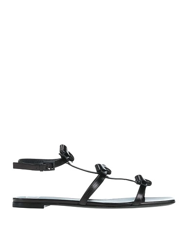 VALENTINO GARAVANI Sandals Black Soft Leather