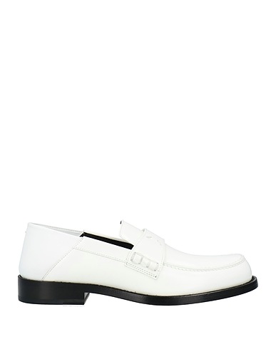 MAISON MARGIELA Loafers White Soft Leather