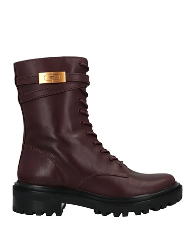 TORY BURCH Stivaletti Prugna Pelle di vitello