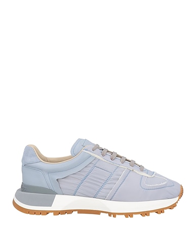 MAISON MARGIELA Sneakers Sky blue Textile fibres, Soft Leather